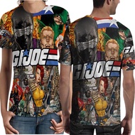 GI JOE T-shirt Fullprint Unisex Casual Polyester Jersey Material [PO 3 DAYS]