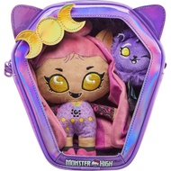 Monster High Mattel Plush Doll Set, Ghoul N Go Clawdeen Wolf 6.5-inch Plushie wi