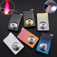 GH200 Windproof Jet Flame Lighter Metal Creative Camera Toy LED Light Press On Fire Refill Gas Butan