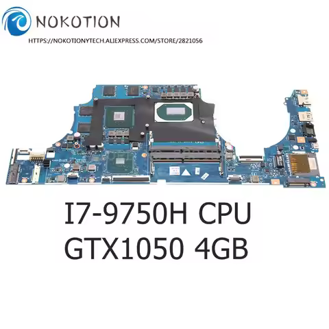 For HP GAMING 15-DK TPN-C141 Laptop Motherboard i7-9750H CPU+GTX1050 4G L58868-601 L58868-001 L61346