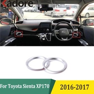 For Toyota Sienta XP170 2016 2017 Front Side Water Cup Holder Cover Sticker Bezel Frame Car Sticker 