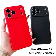 For Apple iPhone 17 Air Pro Max Case Liquid Soft Silicone Silky Touch Phone Back Cover For iPhone 17
