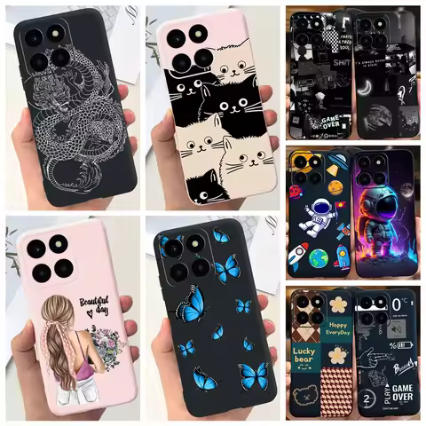 For Honor X6a X8a X6 X6s X5 Plus Case Luxuru Liquid Silicone Fashion New Pattern Coques For Huawei H