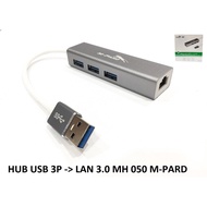 Hub Usb 3.0 to 3 Port usb 3.0 + Lan 1G MH050 M-Pard