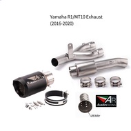 JINDI ท่อไอเสียรถจักรยานยนต์ Rafesno ARสำหรับยามาฮ่า R1/MT10 2016-2020ดัดแปลง DB ชุดฆ่าไอเสีย ☆