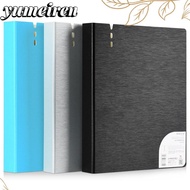 YUMEIREN Display Book, D-Shaped Binder Waterproof A4 File Folders, PP 4 Hole Ring Binder Folder Stat