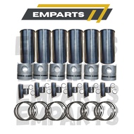 EXCAVATOR ENGINE PARTS 6BD1 LINER KIT COMPLETE SET LINER, PISTON, PISTON RING