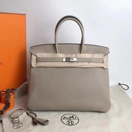 Hermes 愛馬仕 birkin35 斑鳩灰 銀扣 Togo