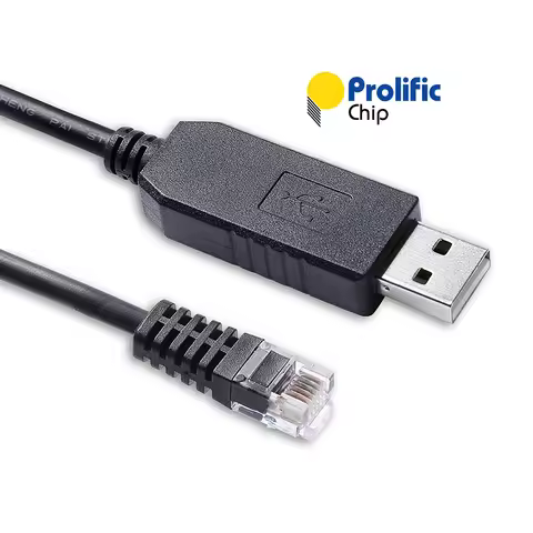 Prolific PL2303GT USB RS232 to RJ11 6P6C Serial Cable for Pace BMS 16S Lithium Iron Home Storage PC 