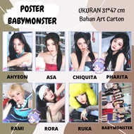 POSTER A3 BABYMONSTER DRIP Ahyeon Chiquita Asa Rami Pharita Rora Ruka