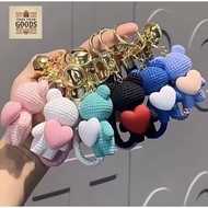 GANTUNGAN Love Bear Keychain Love Bear Bag Keychain Bear Love Keychain