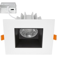 Maxxima 4 in. Ultra-Thin Recessed Anti-Glare LED Downlight, Canless IC Rated, 5 Color Temperature Se