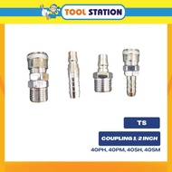 TS COUPLING 1/ 2 INCH SIZES 40PH, 40PM, 40SH, 40SM