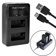 LCD EN-EL20 EL20a Battery Charger for Nikon Coolpix A P1000 P950 AW1 J1 J2 J3 S1 V3 DL24-500  Blackm