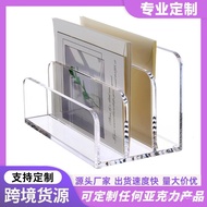 Magazine Storage Desktop Computer Organizer Notebook Sticky Notes Acrylic Organizer Tablet Transpare