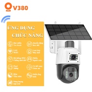 V380 CCTV WIFI AOV Solar 2 Lens 2MP Resolution Alarm Motion Tracking