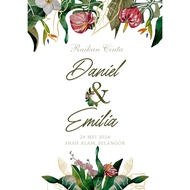 Video Kad Kahwin Digital: DSIGN 14 -E-Kad Video Undangan Perkahwinan/ Pertunangan/ Akikah - E-Card W