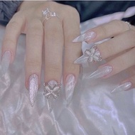 Nailbox Thiết Kế Mắt Mèo Mix Loang Đính Charm - A210 Apria_nail