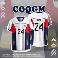 COQGM - Fresh Design Volleyball Jersey Custom Name Baju T-Shirt Lelaki Malaysia Team Outdoor Sports 
