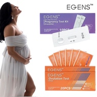 EGENS 10 HCG Test Kit Cassette+40 LH Test Kit Strip Healthy Pregnancy/Ovulation Test with Free Urine Cup