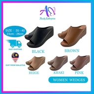 AIMILY Women Wedges Ladies Wedges Women Shoes Wedges Heel Kasut Perempuan Kasut Wanita Kasut Tinggi 