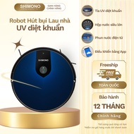 Robot Hút Bụi Lau Nhà SHIMONO X6S 4in1 Quét Hút Lau Diệt Khuẩn UV Lực Hút 3200Pa Chip Xử Lý AI Nhật