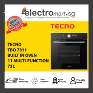 TECNO TBO 7311 11 Multi-function Upsized Capacity Oven with Pyrolytic Self-Cleaning 73L
