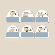 姓名貼紙 耐高溫 防水姓名貼 直升機