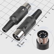 [3 Pieces]- 7-Pin Male DIN Head Smart Component Wire Connector