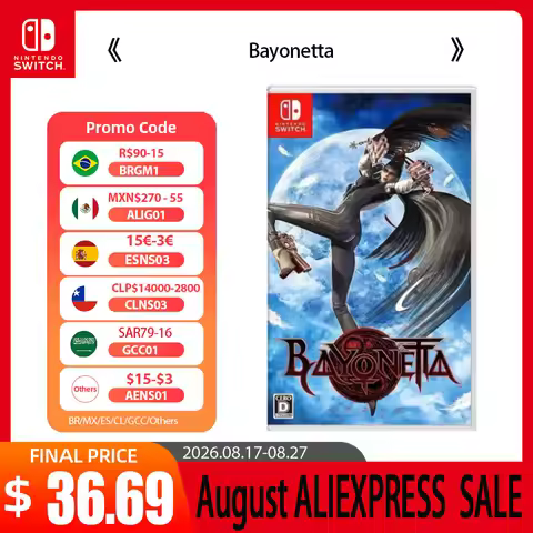 Nintendo Switch Game - Bayonetta - Games Cartridge Physical Card Party for Switch OLED Lite