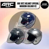 ARC RITZ HELMET SPECIAL MODERN COLOUR SERIES V2 (OPEN FACE SINGLE VISOR) L & 2XL [SIRIM CERTIFIED]