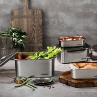 316不鏽鋼便當盒 微波 保鮮盒 名作系列 抗菌質感保鮮盒