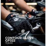 Motorcycle Gloves Contour 7Gear Gloves Biker Fabric Glove Full Finger 7 Gear