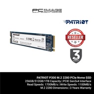 PATRIOT P300 M.2 2280 PCIe Nvme SSD 256GB / 512GB / 1TB