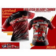 stock ready [ ] roundneck collar courier service lorry edition jersey cool