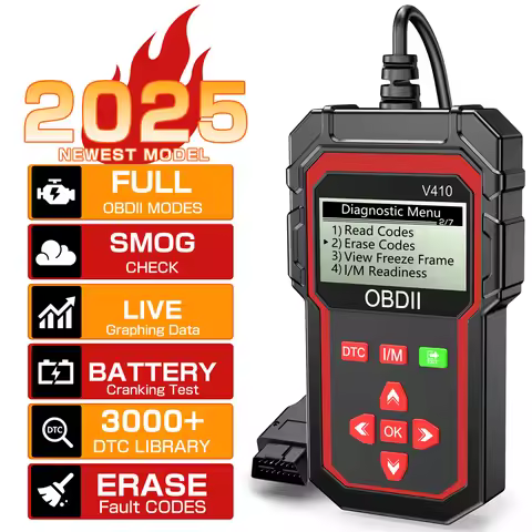 V410 ELM327 OBD2 Code Reader Car OBD2 Scanner Diagnostic Tools OBDII EOBD Read Fault Code Erase Auto