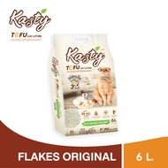 Kasty Flakes Natural Tofu Cat Litter ทรายแมวเต้าหู้ ชนิดเกล็ดละเอียด สูตร Original ขนาด 6L (2.72 Kg.