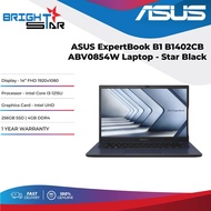 ASUS EXPERTBOOK B1 B1402CB ABV0854W Laptop (14"/FHD 60Hz/I3-1215U/Intel UHD/4GB DDR4/256GB/Win11)