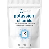 Micro Ingredients Potassium Chloride Powder, 1 Kg (2.2 Pounds) Salt Substitute & Electrolyte Pure Po