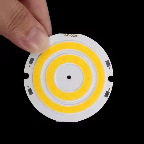 DC 3V 4V Round COB LED Bulb 3.7V Lamp for DIY Work Lights House Decor Lighting 50mm Diameter Circula