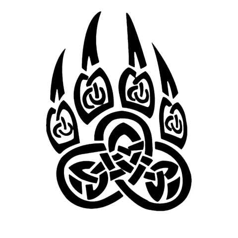 Paw Bear Shape Same House Corner Paw Russian Slavs Funny Car Sticker Vinyl Decal for Car Car Sticker