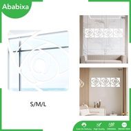 [Ababixa] Wall Decals Flower Mirror Wall Stickers for Sofa Door Living Rooms