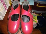 (勿下標，請先詢問物況)  DR MARTENS 娃娃鞋-法拉利紅-二手-下標就賣-英國製