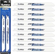 APRW Reciprocating Saw Blades,10 PCS 9 inch 18TPI Saw Blades for Metal Wood,Pruning Saw Blade for Re