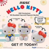 GSC Exclusive Hello Kitty Series Cinema Movie Merchandise 3D Popcorn Bucket  & 3D Moulded Cup