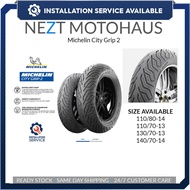 Michelin City Grip 2 Tayar Scooter ADV / NMAX / NVX 110/80-14 / 130/70-13 / 110/70-13 / 140/70-14 (E