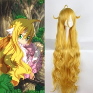 Cosplay Wig Mavis Vermilion Cosplay Wig 2018 Fairy Tail Final Series TV Anime Blonde Long Curly Wavy