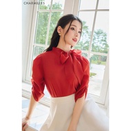 CHARMILLES Shirt Ruffled bow tie shirt - 25MA009CD