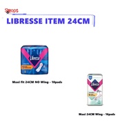 LIBRESSE Maxi Fit Non Wing 24cm - 10's / LIBRESSE SensitiV Maxi Wing 24cm - 16s