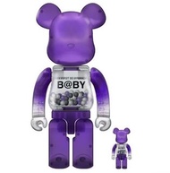 全新現貨 bearbrick be@rbrick 400%+100% 澳門限定 2020 紫baby 澳門千秋  my first bearbrick baby